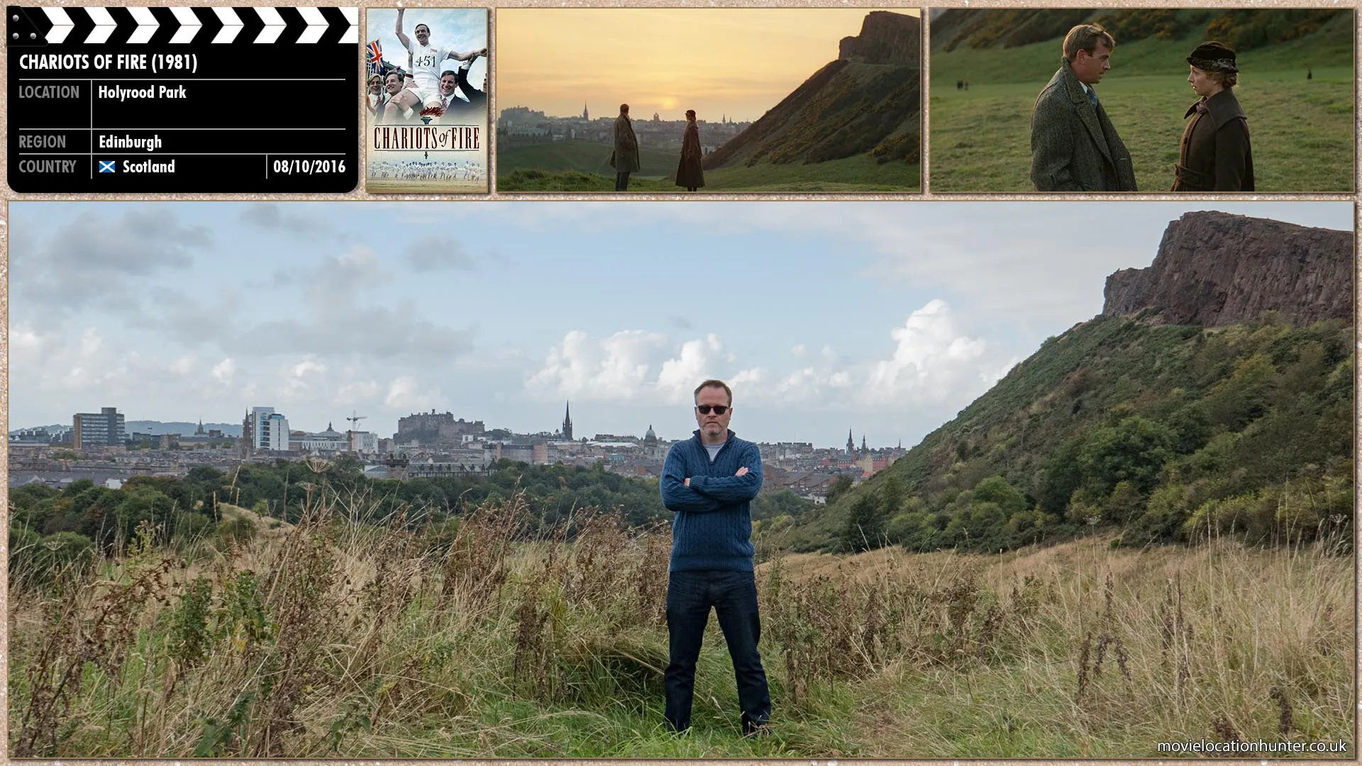 Filming location photo, shot in Scotland, for Chariots of Fire (1981). Scene description: When Eric Liddell accidentally misses a church prayer meeting because of his running, his sister Jennie upbraids him and accuses him of no longer caring about God. Eric tells her that though he intends to eventually return to the China mission, he feels divinely inspired when running, and that not to run would be to dishonour God.