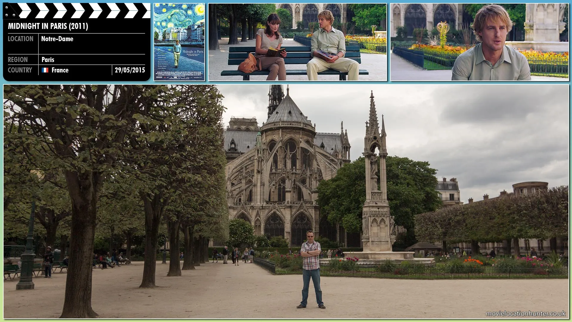 Filming location photo, shot in France, for Midnight in Paris (2011). Scene description: Unable to read French, Gil Pender (Owen Wilson) asks Museum guide (Carla Bruni) to read for him.