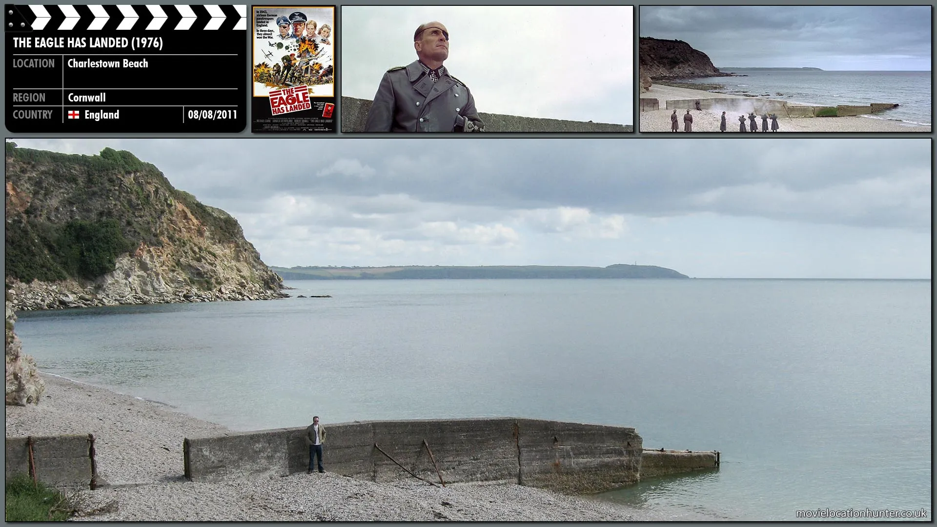 Filming location photo, shot in England, for The Eagle Has Landed (1976). Scene description: After the apparent failure of the operation Radl (Robert Duvall) is arrested and summarily executed by firing squad, under the pretext that he 