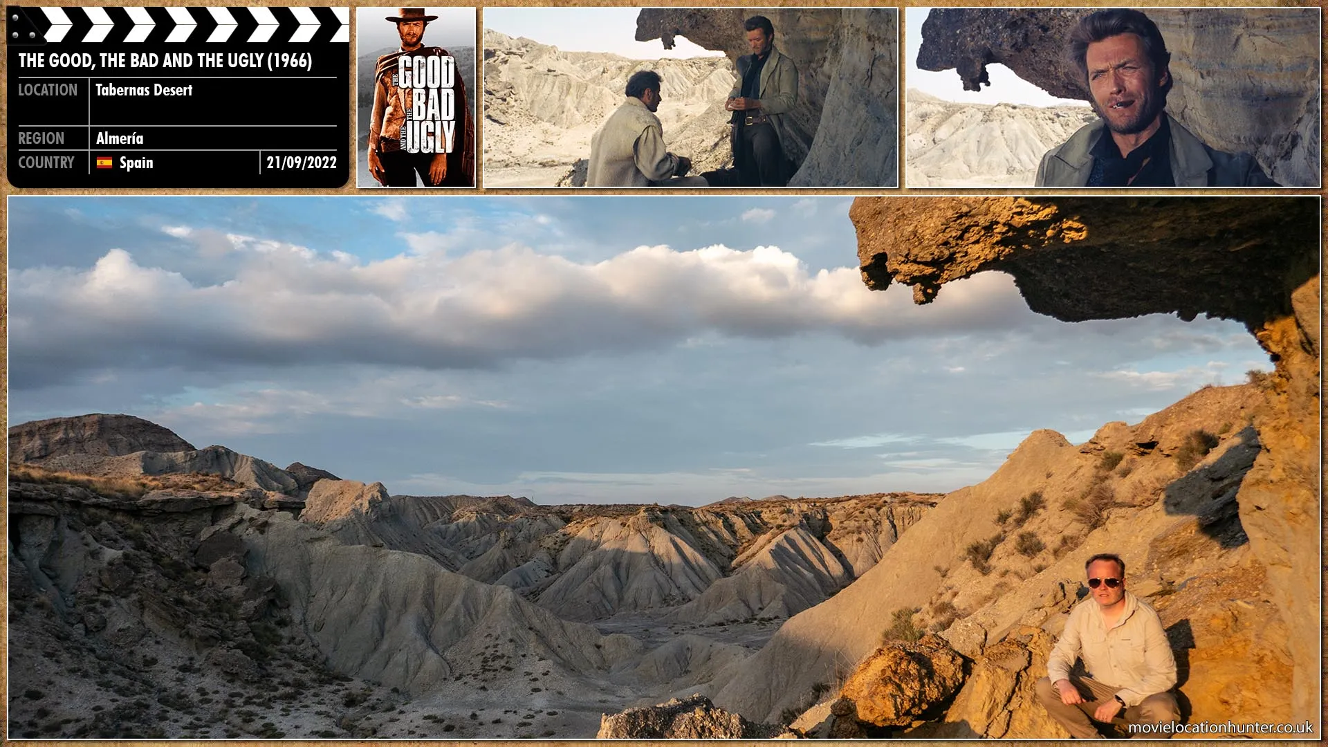 Filming location photo, shot in Spain, for The Good, the Bad and the Ugly (1966). Scene description: 