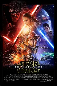 Movie poster for Star Wars: The Force Awakens released in 2015